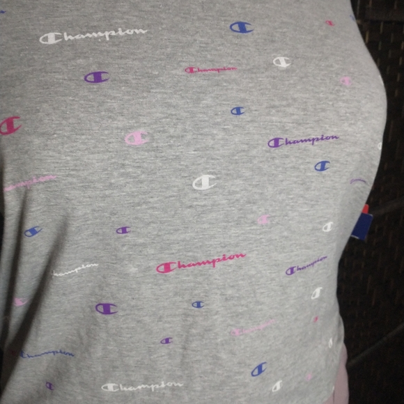 1X NWT CHAMPION Grey Logo Crop Top - Picture 10 of 16
